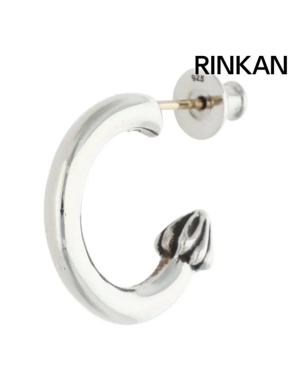 Chrome Hearts Hoop Plain Silver Earrings